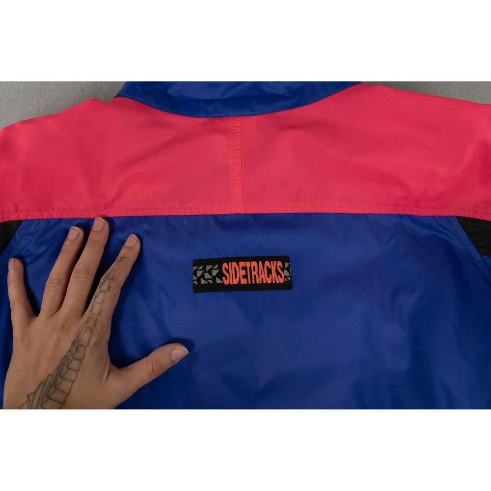 Vintage 90s The North Face Sidetracks Packable Jacket USA Made Colorblock